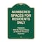 Signmission Designer Series-Numbered Spaces Residents Violators Will Be Towed Away At, 24" x 18", G-1824-9942 A-DES-G-1824-9942 - alternate 1
